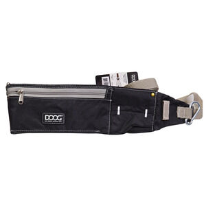 DOOG Walkie Belt - Adjustable Dog Walking Utility Belt With Bags - Black